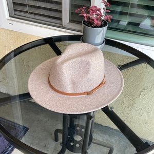 Light Brown Belted Fedora